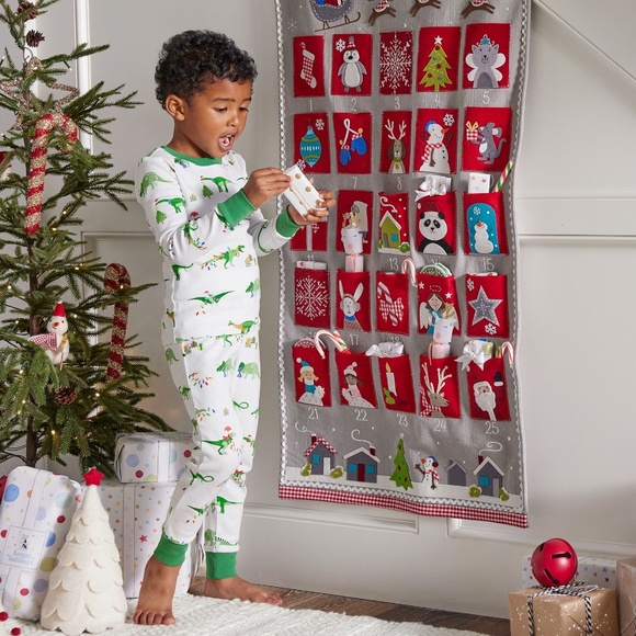 Christmas Dino Organic Cotton Pajama Set - PBK - Picture 3 of 9